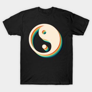 Ying Yang Symbol Retro T-Shirt